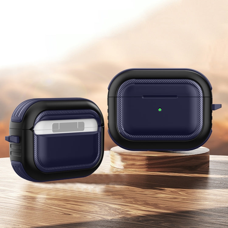 Wireless Earphones Shockproof TPU + PC Protective Case with Carabiner, For AirPods Pro