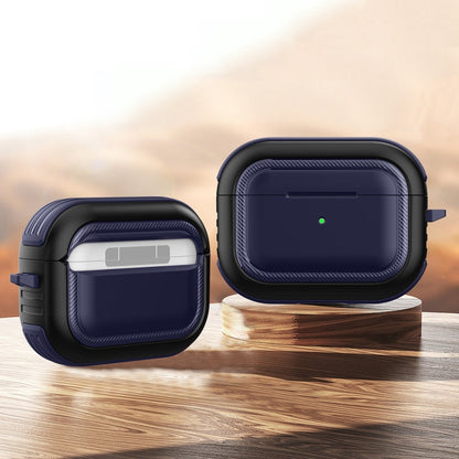 Wireless Earphones Shockproof TPU + PC Protective Case with Carabiner, For AirPods Pro