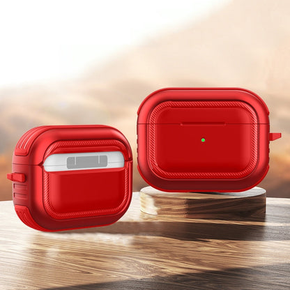 Wireless Earphones Shockproof TPU + PC Protective Case with Carabiner, For AirPods Pro