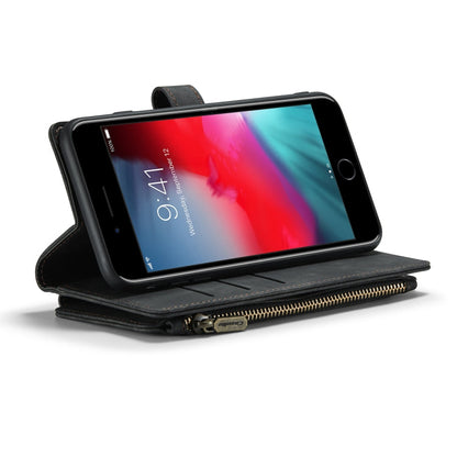 CaseMe-C30 PU + TPU Multifunctional Horizontal Flip Leather Case with Holder & Card Slot & Wallet & Zipper Pocket, For iPhone 8 Plus & 7 Plus & 6 Plus, For iPhone SE 2022 / SE 2020 / 8 / 7 / 6, For iPhone 11, For iPhone 11 Pro, For iPhone 11 Pro Max   ...