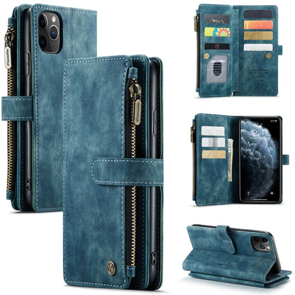 CaseMe-C30 PU + TPU Multifunctional Horizontal Flip Leather Case with Holder & Card Slot & Wallet & Zipper Pocket, For iPhone 8 Plus & 7 Plus & 6 Plus, For iPhone SE 2022 / SE 2020 / 8 / 7 / 6, For iPhone 11, For iPhone 11 Pro, For iPhone 11 Pro Max   ...