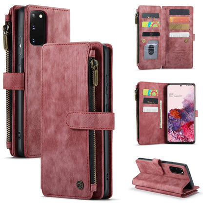 CaseMe-C30 PU + TPU Multifunctional Horizontal Flip Leather Case with Holder & Card Slot & Wallet & Zipper Pocket, For Samsung Galaxy S10+, For Samsung Galaxy S20 5G, For Samsung Galaxy S20+ 5G, For Samsung Galaxy S20 Ultra 5G, For Samsung Galaxy S20 F...