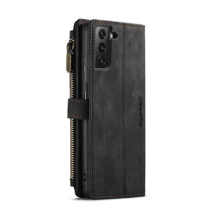 CaseMe-C30 PU + TPU Multifunctional Horizontal Flip Leather Case with Holder & Card Slot & Wallet & Zipper Pocket, For Samsung Galaxy S21+ 5G, For Samsung Galaxy S21 Ultra 5G, For Samsung Galaxy S21 FE