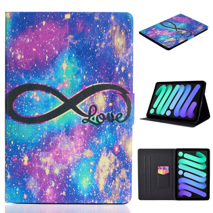 Coloured Drawing Horizontal Flip Leather Case with Holder & Card Slot & Sleep / Wake-up Function, For iPad mini 2024 / mini 6