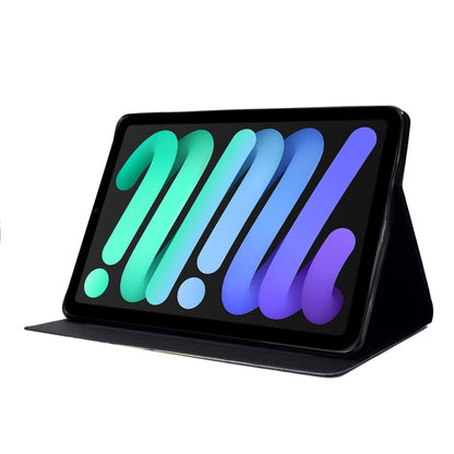 Coloured Drawing Horizontal Flip Leather Case with Holder & Card Slot & Sleep / Wake-up Function, For iPad mini 2024 / mini 6