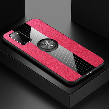 XINLI Stitching Cloth Textue Shockproof TPU Protective Case with Ring Holder, For Samsung Galaxy S20, For Samsung Galaxy S20 FE, For Samsung Galaxy S20+, For Samsung Galaxy S20 Ultra, For Samsung Galaxy S21 5G