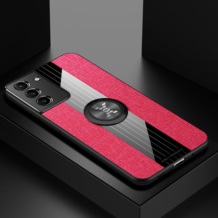 XINLI Stitching Cloth Textue Shockproof TPU Protective Case with Ring Holder, For Samsung Galaxy S20, For Samsung Galaxy S20 FE, For Samsung Galaxy S20+, For Samsung Galaxy S20 Ultra, For Samsung Galaxy S21 5G