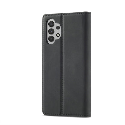 LC.IMEEKE Strong Magnetism Ultra-thin Horizontal Flip Matte TPU + PU Leather Case with Holder & Card Slots & Wallet, For Samsung Galaxy A32 5G