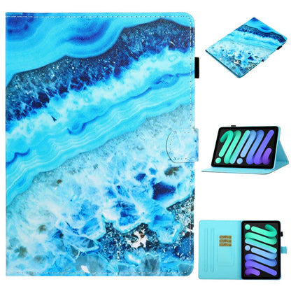 Coloured Drawing Horizontal Flip Leather Case with Holder & Card Slot & Sleep / Wake-up Function, For iPad mini 2024 / mini 6