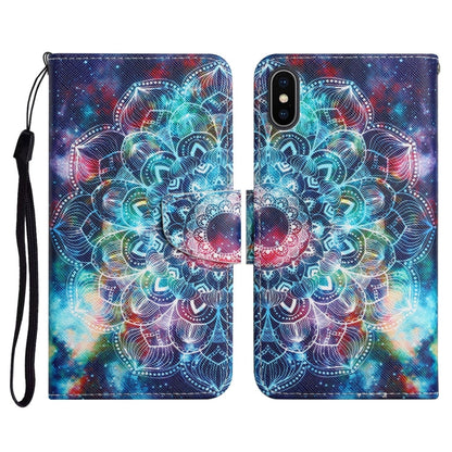 Painted Pattern Horizontal Flip Leather Case with Holder & Card Slot & Wallet, For iPhone XS Max
