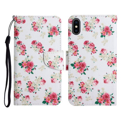 Painted Pattern Horizontal Flip Leather Case with Holder & Card Slot & Wallet, For iPhone XS Max