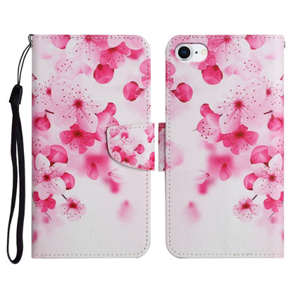 Painted Pattern Horizontal Flip Leather Case with Holder & Card Slot & Wallet, For iPhone SE 2022 / SE 2020 / 8 / 7