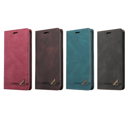 Skin Feel Anti-theft Brush Horizontal Flip Leather Case with Holder & Card Slots & Wallet, For iPhone 13 Pro Max, For iPhone 13 Pro, For iPhone 13, For iPhone 13 mini, For iPhone 12 Pro Max, For iPhone 12 / 12 Pro