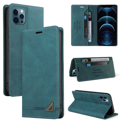 Skin Feel Anti-theft Brush Horizontal Flip Leather Case with Holder & Card Slots & Wallet, For iPhone 13 Pro Max, For iPhone 13 Pro, For iPhone 13, For iPhone 13 mini, For iPhone 12 Pro Max, For iPhone 12 / 12 Pro
