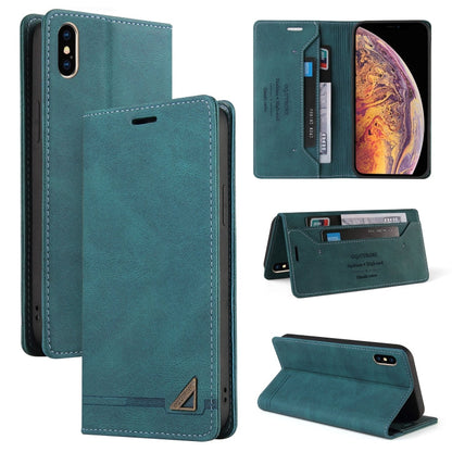 Skin Feel Anti-theft Brush Horizontal Flip Leather Case with Holder & Card Slots & Wallet, For iPhone X / XS, For iPhone SE 2022 / SE 2020 / 8 / 7, For iPhone 8 Plus & 7 Plus