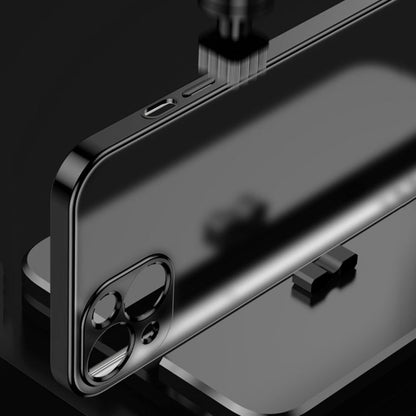 Electroplated Edge Frosted TPU Shockproof Case, For iPhone 13 Pro Max