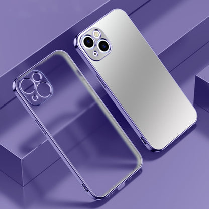 Electroplated Edge Frosted TPU Shockproof Case, For iPhone 13 Pro Max