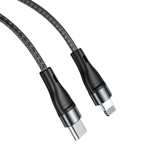 ADC-003 Type-C to 8 Pin PD Fast Charging Weave Data Cable, 1m