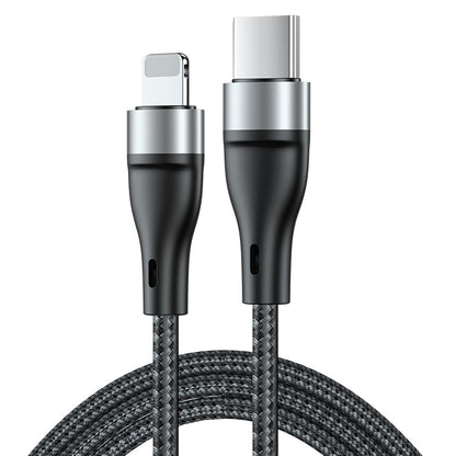 ADC-003 Type-C to 8 Pin PD Fast Charging Weave Data Cable, 1m
