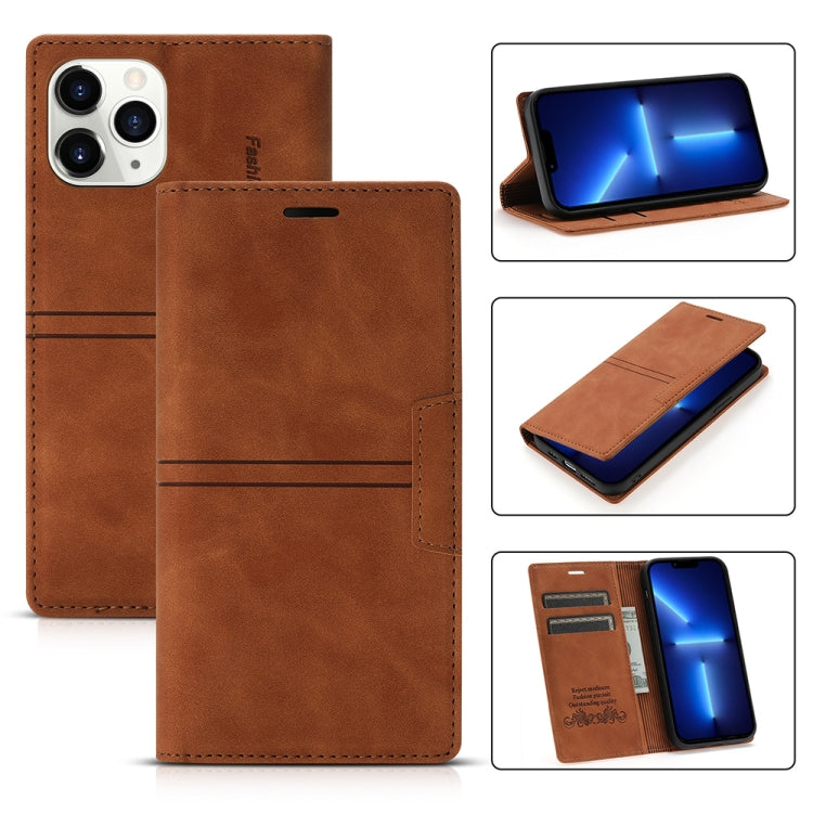 Dream Magnetic Suction Business Horizontal Flip PU Leather Case with Holder & Card Slot & Wallet, For iPhone 13 mini, For iPhone 13, For iPhone 13 Pro, For iPhone 13 Pro Max