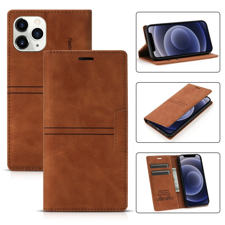 Dream Magnetic Suction Business Horizontal Flip PU Leather Case with Holder & Card Slot & Wallet, For iPhone 12 mini, For iPhone 12 / 12 Pro, For iPhone 12 Pro Max, For iPhone 11