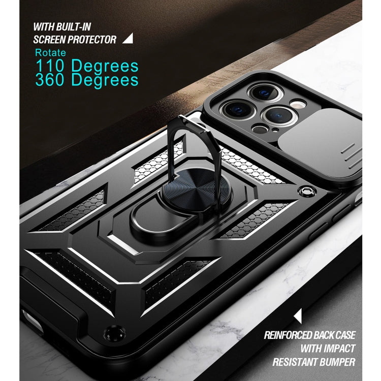 Sliding Camera Cover Design Precise Hole TPU+PC Protective Case, For iPhone 13, For iPhone 13 Pro, For iPhone 13 Pro Max