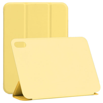 Horizontal Flip Ultra-thin Double-sided Clip Non-buckle Magnetic PU Tablet Leather Case With Three-folding Holder & Sleep / Wake-up Function, For iPad mini 2024 / mini 6