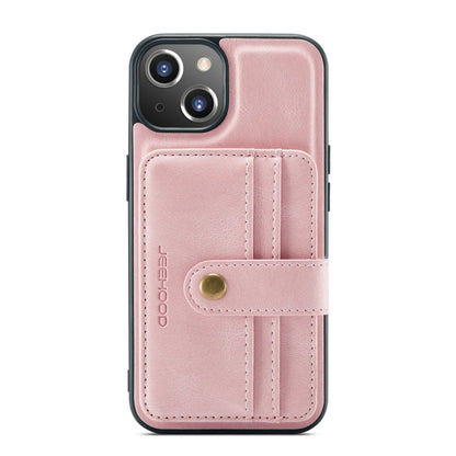 JEEHOOD Anti-theft Brush Magnetic PU + TPU Protective Case with Card Slot, For iPhone 13 mini, For iPhone 13, For iPhone 13 Pro, For iPhone 13 Pro Max