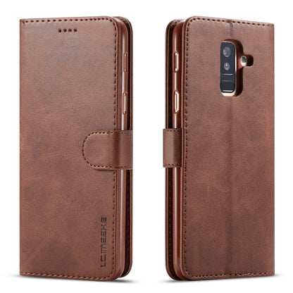 LC.IMEEKE Calf Texture Horizontal Flip Leather Case, with Holder & Card Slots & Wallet, For Galaxy A6 Plus (2018)