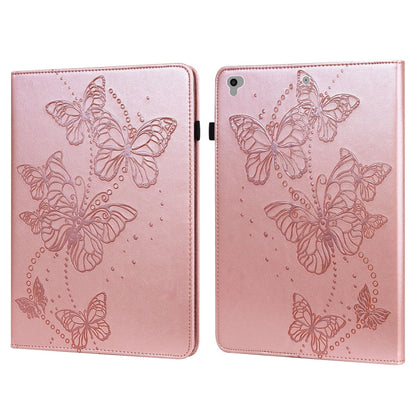 Embossed Butterfly Pattern Horizontal Flip Leather Tablet Case, For iPad 9.7 (2018/2017) / Air 2 / Air
