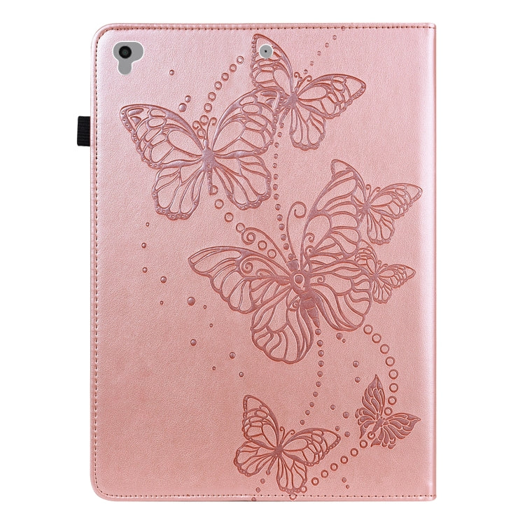 Embossed Butterfly Pattern Horizontal Flip Leather Tablet Case, For iPad 9.7 (2018/2017) / Air 2 / Air