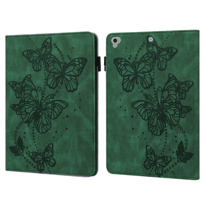Embossed Butterfly Pattern Horizontal Flip Leather Tablet Case, For iPad 9.7 (2018/2017) / Air 2 / Air