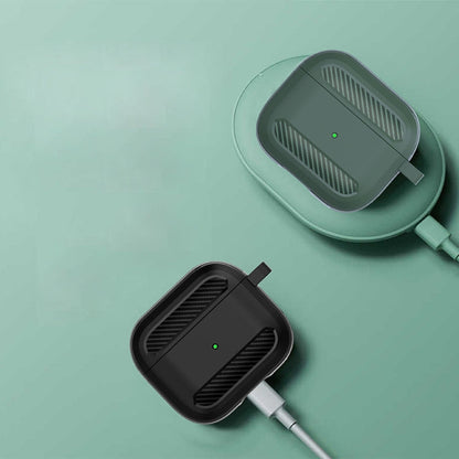 Carbon Fiber Anti-fall Earphones Protective Case, For AirPods 3