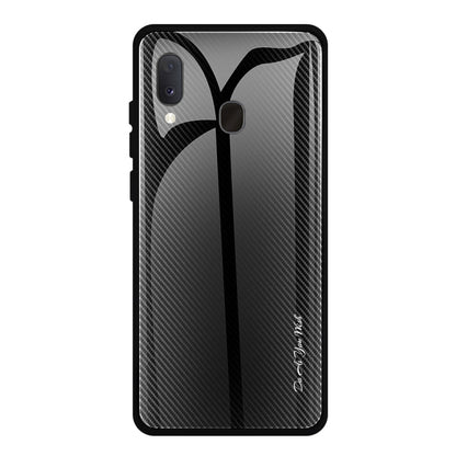 Texture Gradient Glass Protective Case, For Galaxy A20 / A30, For Galaxy A50, For Galaxy A80 / A90, For Galaxy Note 9