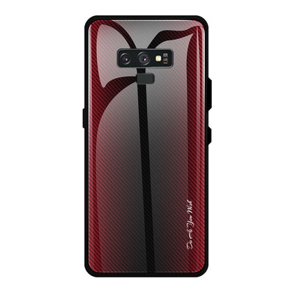 Texture Gradient Glass Protective Case, For Galaxy A20 / A30, For Galaxy A50, For Galaxy A80 / A90, For Galaxy Note 9