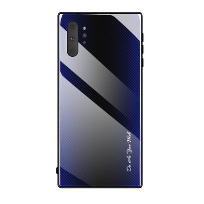 Texture Gradient Glass Protective Case, For Galaxy Note 10 Pro, For Galaxy S10, For iPhone SE 2022 / SE 2020 / 8 / 7, For iPhone XS Max