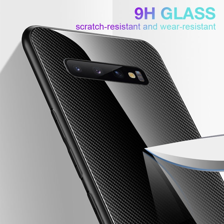 Texture Gradient Glass Protective Case, For Galaxy Note 10 Pro, For Galaxy S10, For iPhone SE 2022 / SE 2020 / 8 / 7, For iPhone XS Max