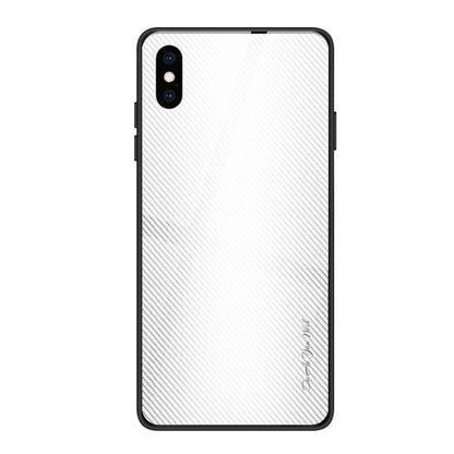 Texture Gradient Glass Protective Case, For Galaxy Note 10 Pro, For Galaxy S10, For iPhone SE 2022 / SE 2020 / 8 / 7, For iPhone XS Max