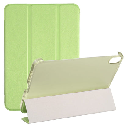 Silk Texture Three-fold Horizontal Flip Leather Tablet Case with Holder, For iPad mini 2024 / mini 6
