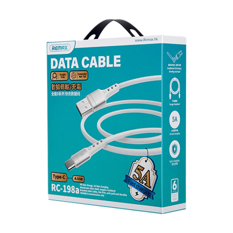 REMAX RC-198C-C Chaining II Series PD 65W USB-C / Type-C to USB-C / Type-C Fast Charging Data Cable, Cable Length: 1m, RC-198C-C