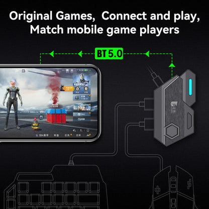 GAMWING MixSE Bluetooth 5.0 Keyboard Mouse Converter Shooting Game Auxiliary Tool, Mix SE1