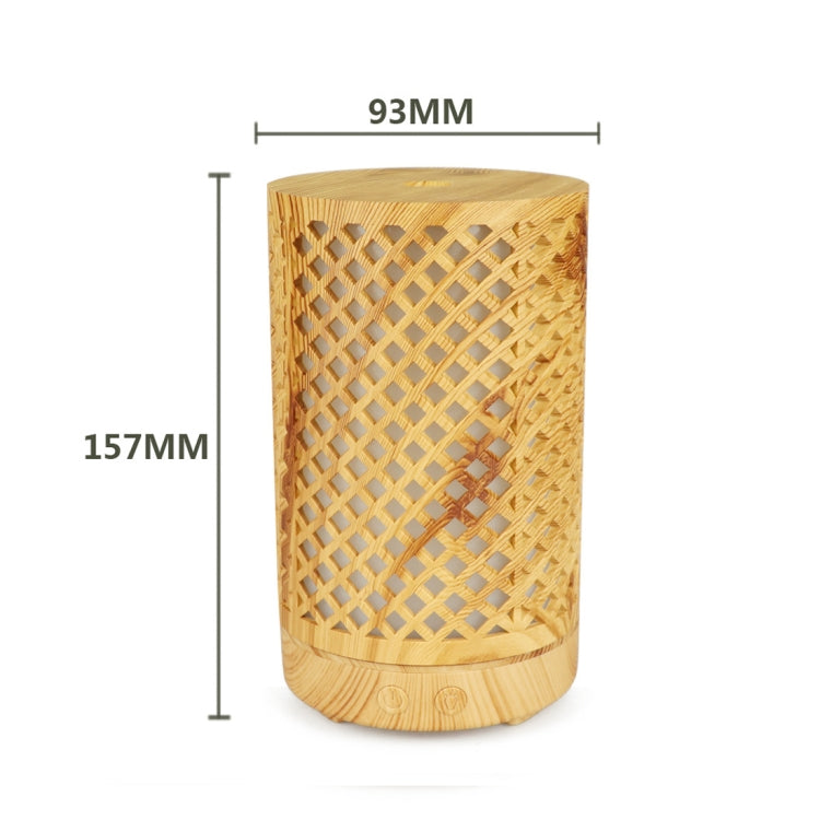 200ml Hollow-out Forest Pattern Wooden Essential Oil Aromatherapy Machine Ultrasonic Humidifier, USB, AU Plug, UK Plug, US Plug