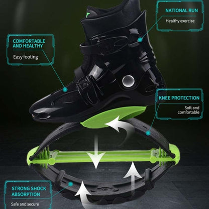 Jumping Shoes Bounce Shoes Indoor Sports Rebound Shoes, 33/35 (All Black Grey Label), 36/38 (All Black Grey Label), 39/41 (All Black Grey Label), 42/44 (All Black Grey Label)