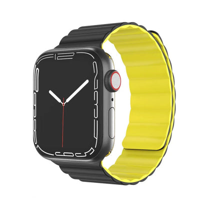 Mutural Moran Series Liquid Silicone Magnetic Strap Watchband For Apple Watch Series, 7 41mm / 6&SE&5&4 40mm / 3&2&1 38mm, 7 45mm / 6&SE&5&4 44mm / 3&2&1 42mm