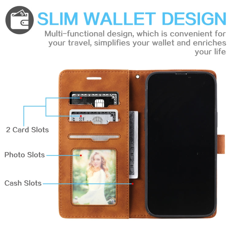 Skin Feel Anti-theft Brush Horizontal Flip Leather Phone Case, For iPhone 12 Pro Max, For iPhone 12 / 12 Pro, For iPhone 12 mini, For iPhone 11 Pro Max