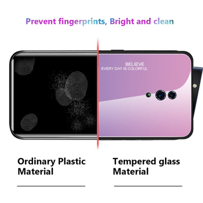 Gradient Color Glass Case, For OPPO Reno, For Galaxy S8, For Vivo IQOO