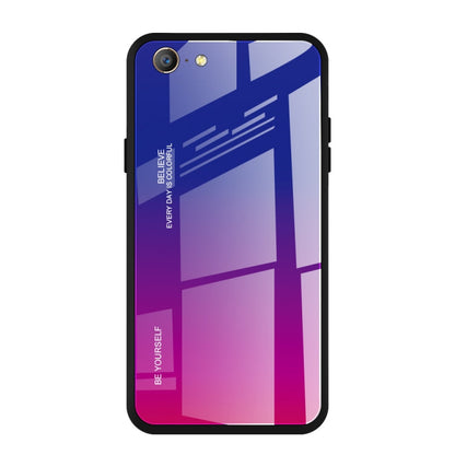 Gradient Color Glass Case, For OPPO A57 / A39, For OPPO Reno Z, For Galaxy A7 (2018)