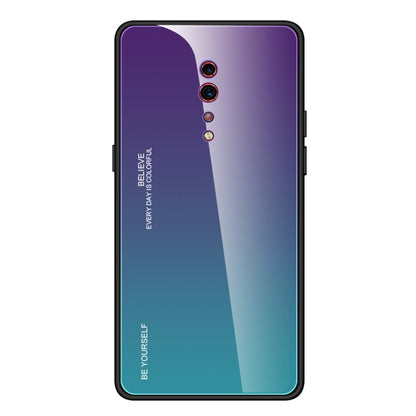 Gradient Color Glass Case, For OPPO A57 / A39, For OPPO Reno Z, For Galaxy A7 (2018)
