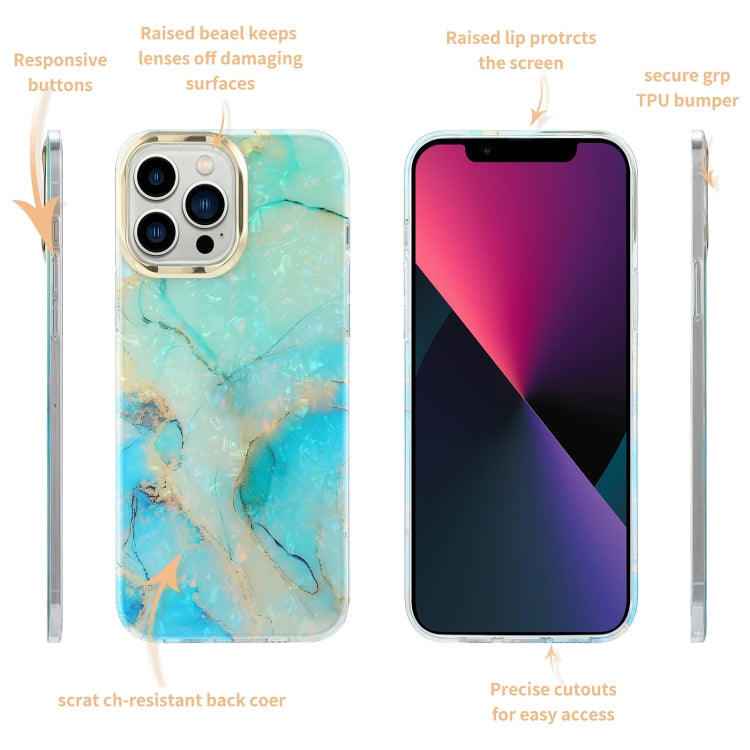 Electroplating Shell Texture Marble Phone Case, For iPhone 12 / 12 Pro, For iPhone 12 Pro Max, For iPhone 11