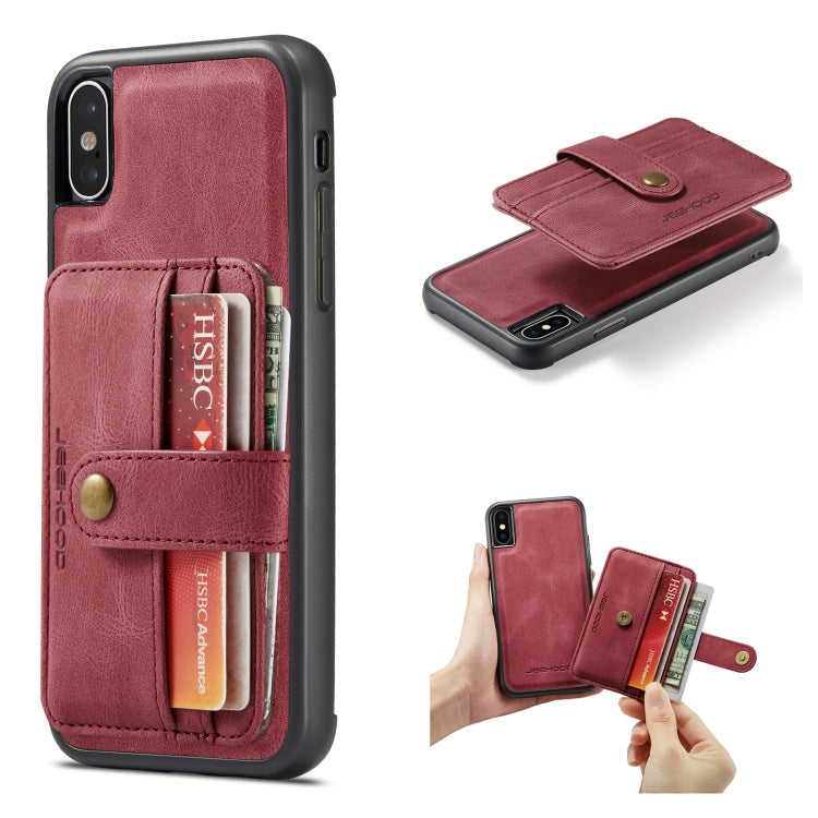JEEHOOD RFID Blocking Anti-Theft Wallet Phone Case, For iPhone 12 mini, For iPhone 12 / 12 Pro, For iPhone 12 Pro Max, For iPhone 11, For iPhone 11 Pro, For iPhone 11 Pro Max, For iPhone X / XS, For iPhone XR